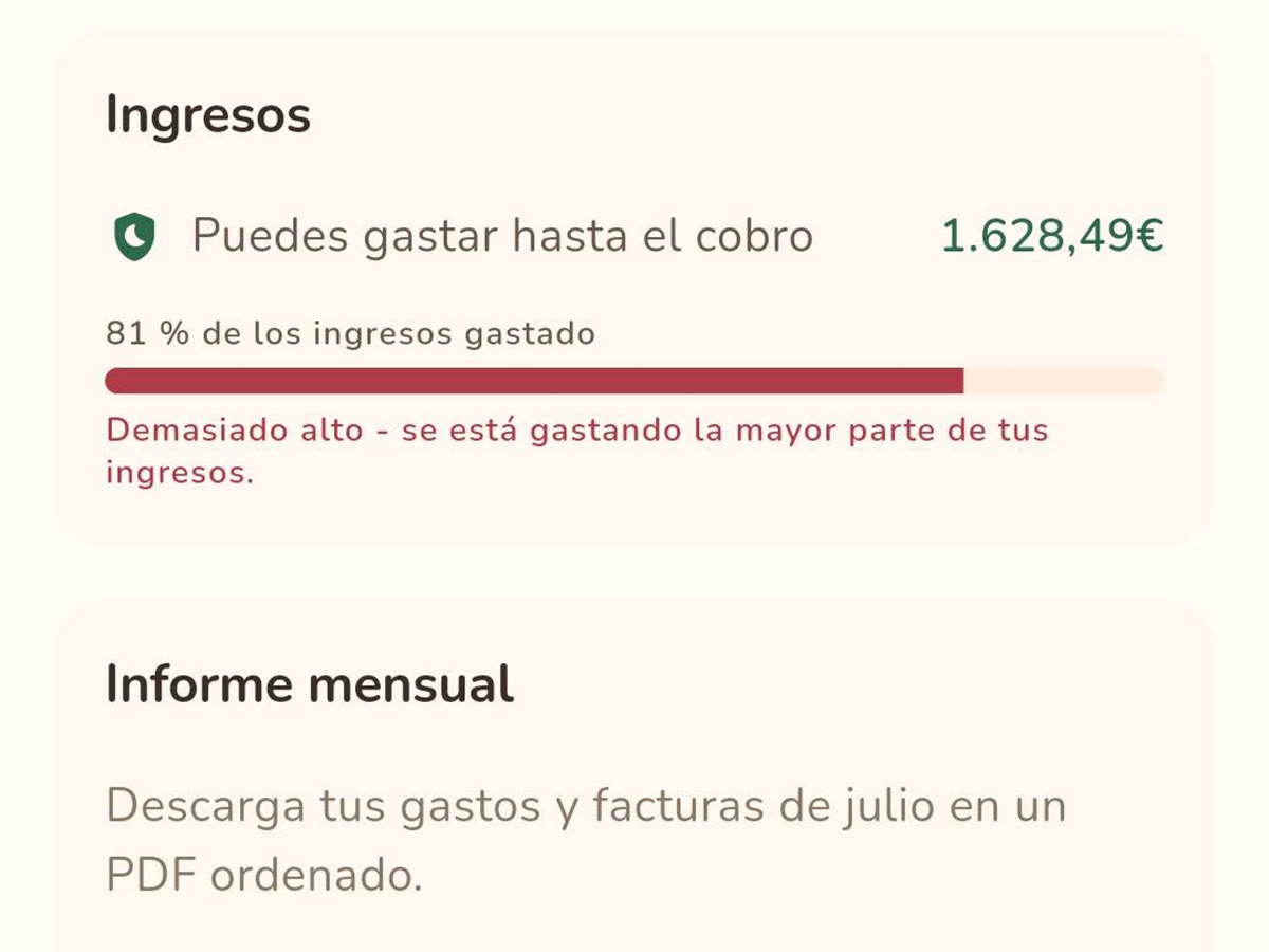 Pantalla del Asistente de Billsfort